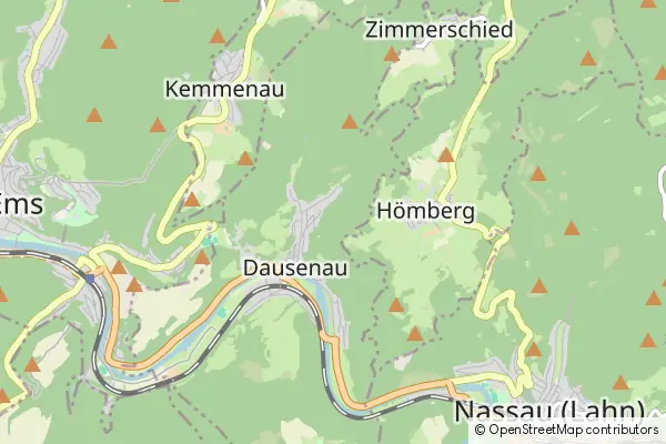 Karte Dausenau