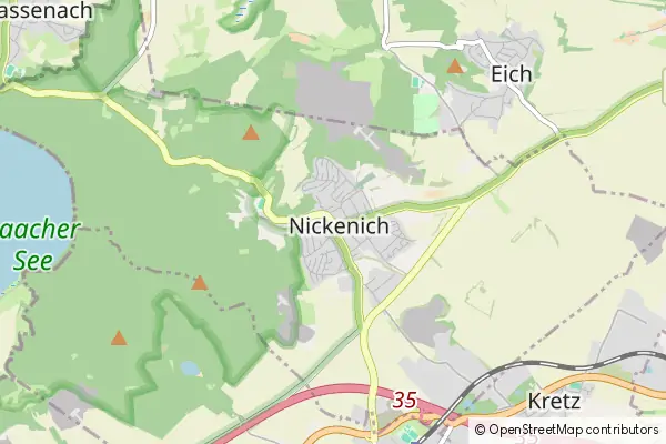 Karte Nickenich