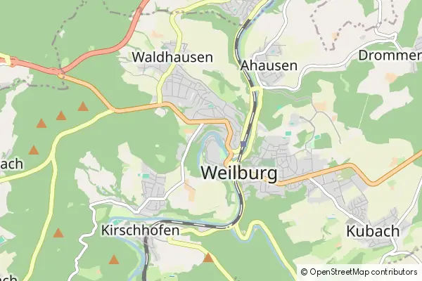 Karte Weilburg