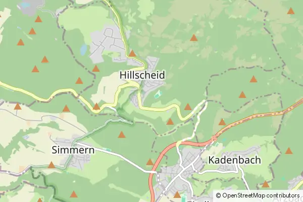 Karte Hillscheid