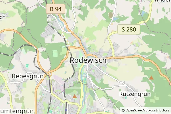 Karte Rodewisch