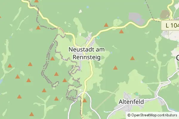 Karte Neustadt am Rennsteig