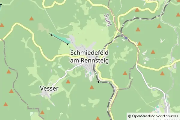 Karte Schmiedefeld am Rennsteig