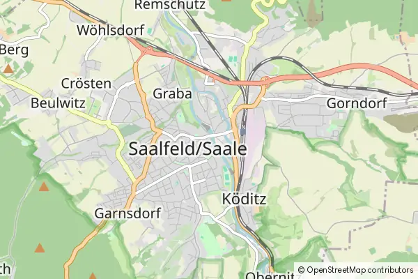 Karte Saalfeld/Saale