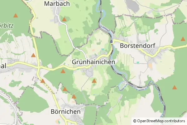 Karte Grünhainichen