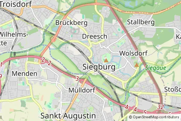 Karte Siegburg