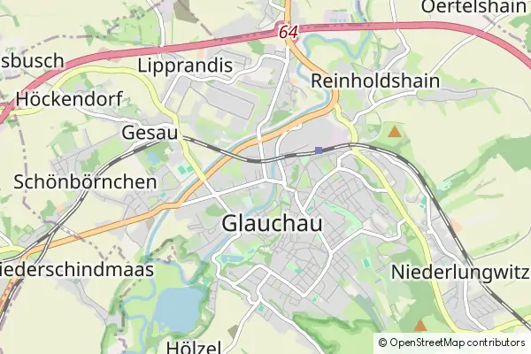 Karte Glauchau