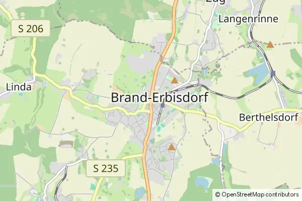 Karte Brand-Erbisdorf