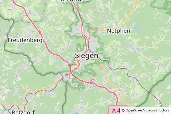 Karte Siegen