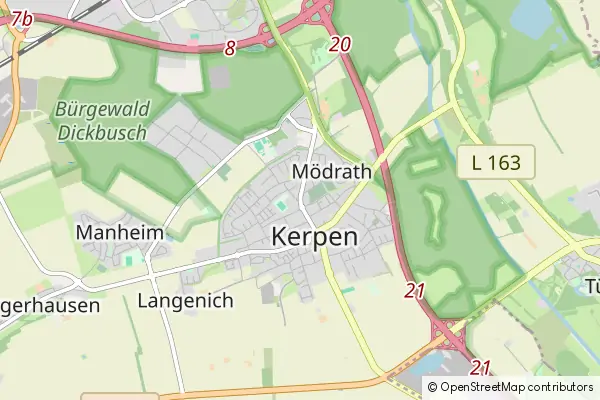 Karte Kerpen