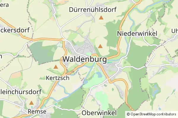 Karte Waldenburg