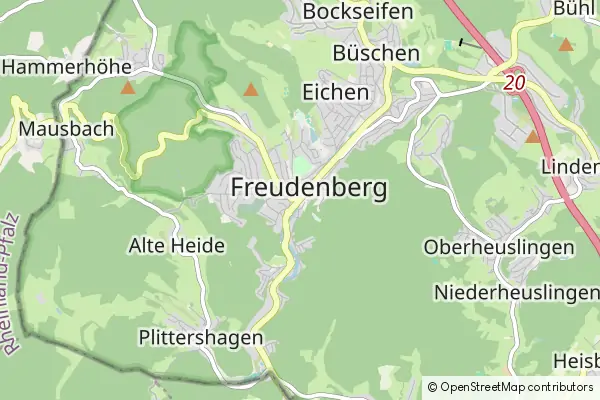 Karte Freudenberg