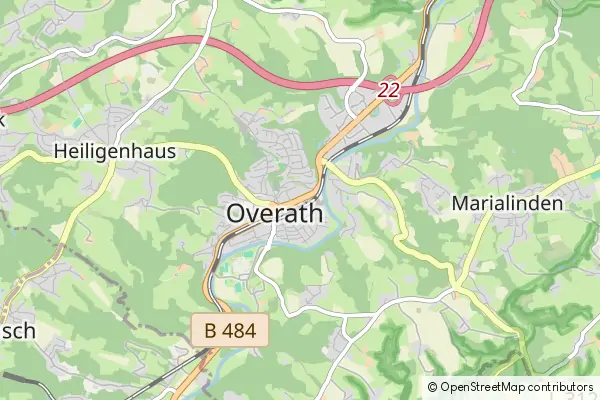 Karte Overath