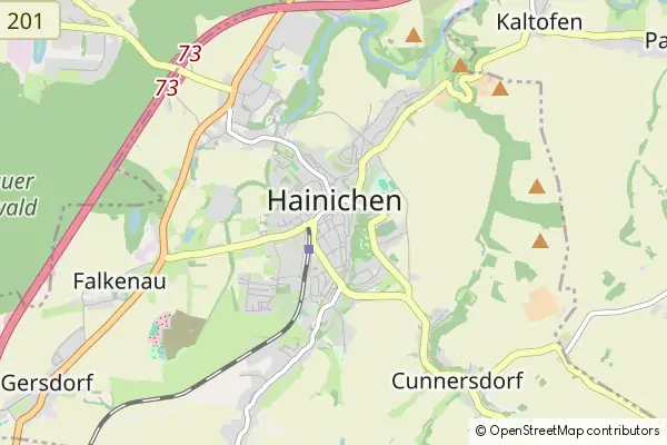 Karte Hainichen