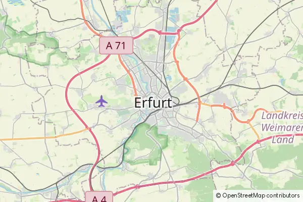 Karte Erfurt