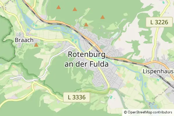 Karte Rotenburg an der Fulda