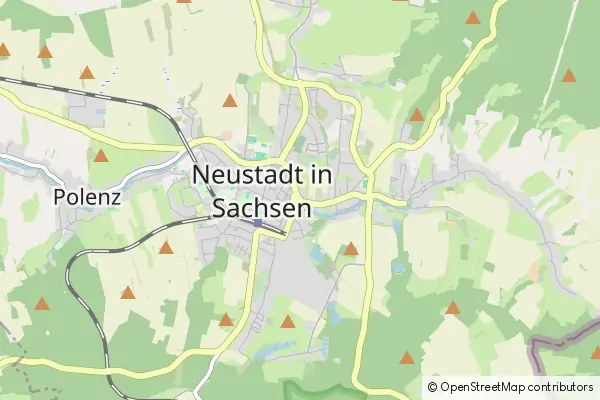 Karte Neustadt in Sachsen