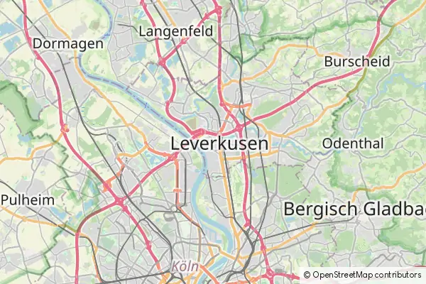 Karte Leverkusen