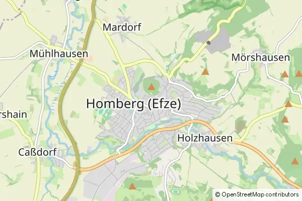 Karte Homberg (Efze)