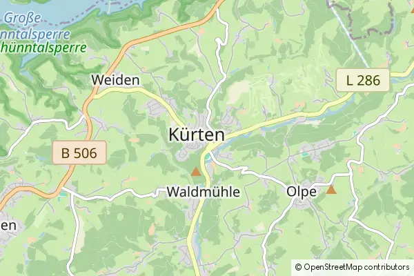 Karte Kürten