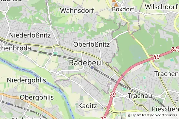 Karte Radebeul