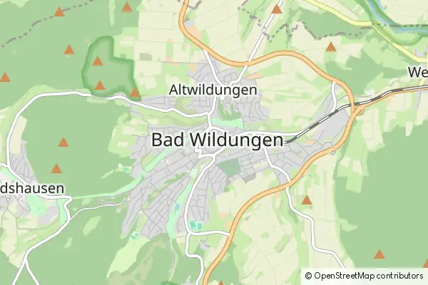 Karte Bad Wildungen