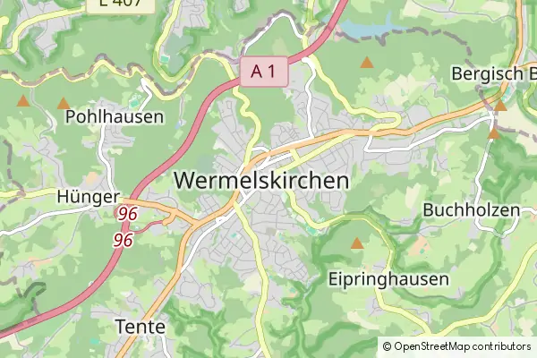 Karte Wermelskirchen