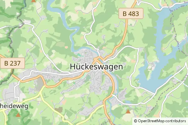 Karte Hückeswagen