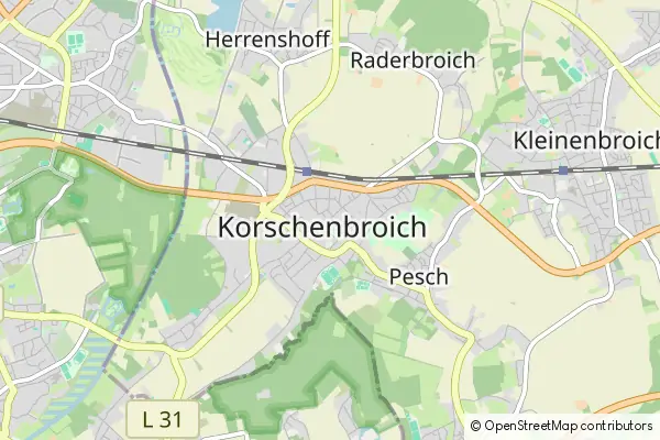 Karte Korschenbroich