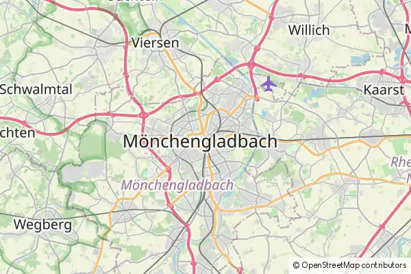 Karte Mönchengladbach