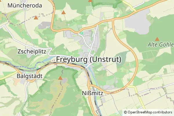 Karte Freyburg (Unstrut)