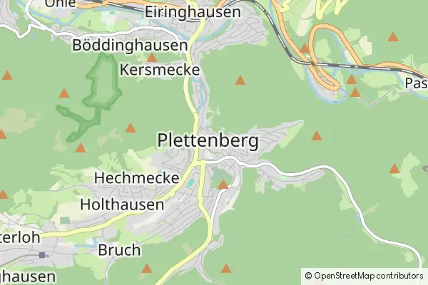 Karte Plettenberg