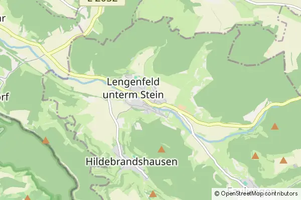 Karte Lengenfeld unterm Stein