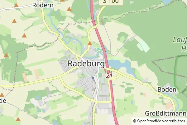 Karte Radeburg