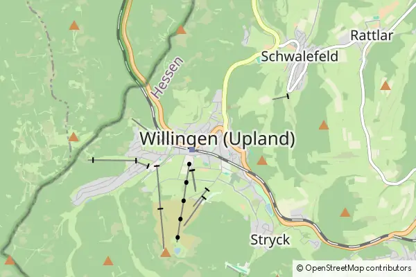 Karte Willingen (Upland)