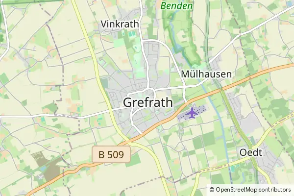 Karte Grefrath