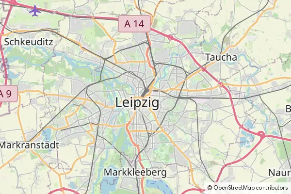 Karte Leipzig