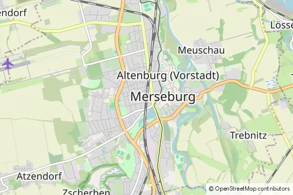 Karte Merseburg