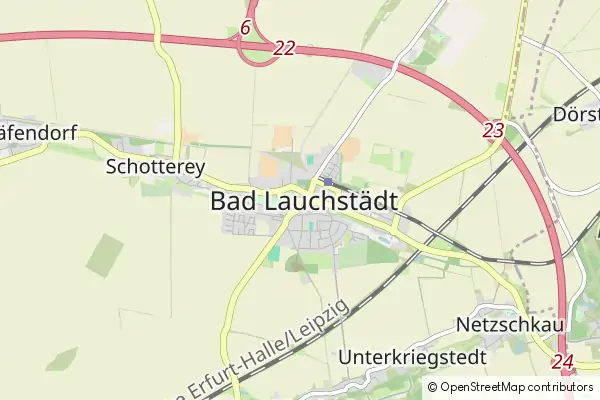 Karte Bad Lauchstädt