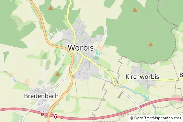 Karte Worbis