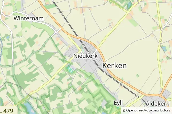 Karte Kerken