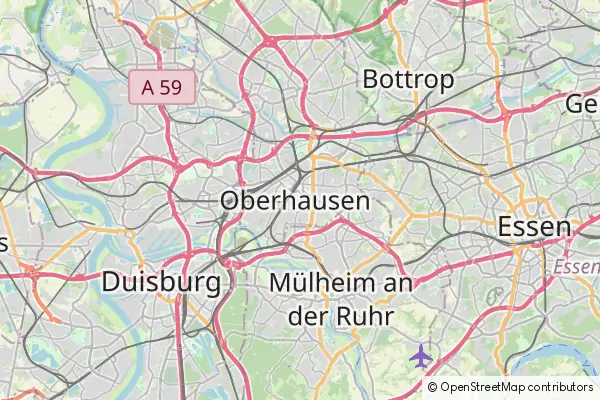 Karte Oberhausen