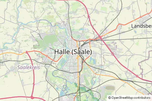 Karte Halle (Saale)