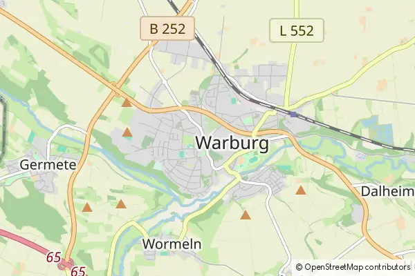 Karte Warburg