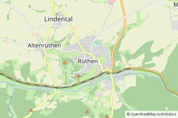 Karte Rüthen