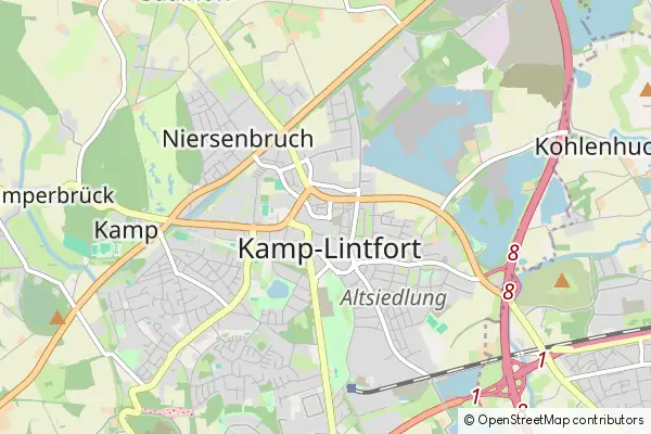 Karte Kamp-Lintfort