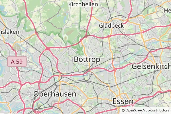 Karte Bottrop