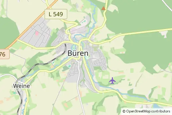 Karte Büren