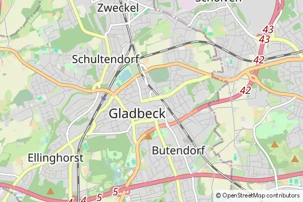 Karte Gladbeck