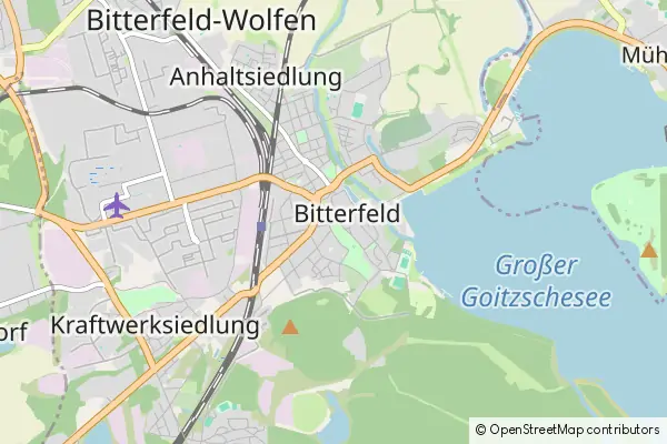 Karte Bitterfeld